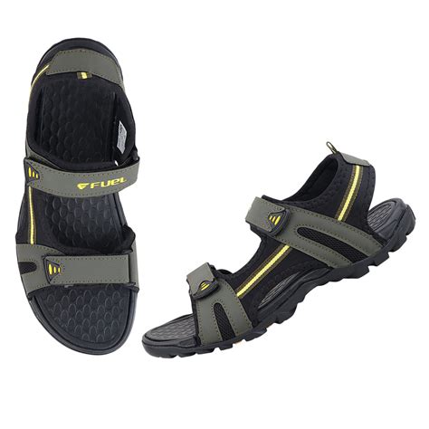 FUEL Punch-01 Trendy & Comfortable Sports Sandals for Men (Olive ...