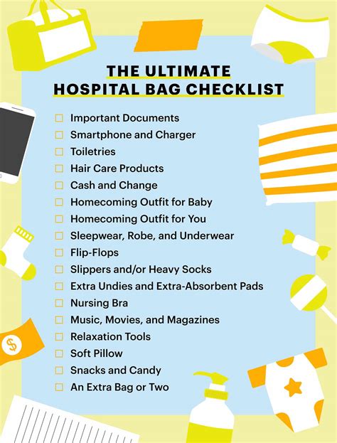 Hospital Bag Checklist for Delivering a Baby