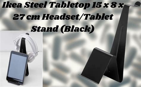 Ikea Steel Tabletop 15 x 8 x 27 cm Headset/Tablet Stand (Black) - Buy ...