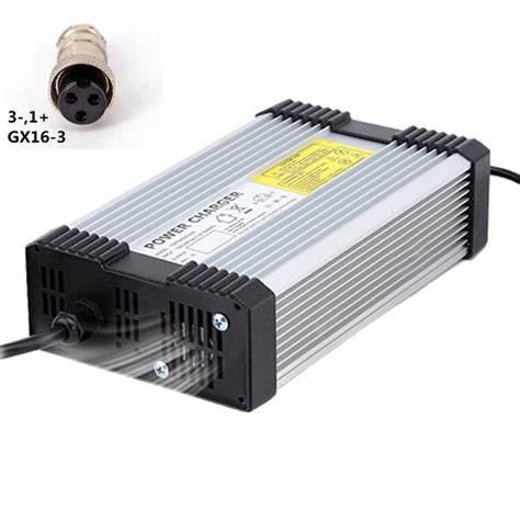 YZPOWER 42V 10A Lithium Battery Charger for 10S 36V Li-ion Lipo Battery ...