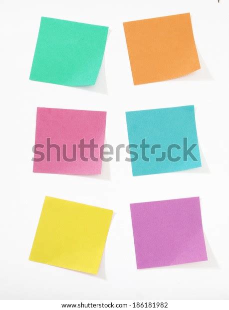 Colorful Sticky Notes Stock Photo (Edit Now) 186181982
