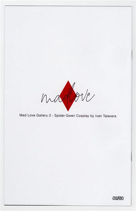 Mad Love Gallery 2 Spider Gwen Full Nude Cosplay Ivan Talavera Limited 50 NM | Comic Books ...