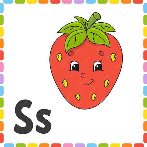 Забавный алфавит Квадратные флеш-карты ABC. | Премиум векторы