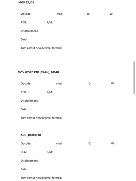 Image result for Mov Opcode