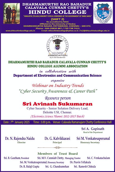 Welcome to DHARMAMURTHI RAO BAHADUR CALAVALA CUNNAN CHETTY'S HINDU ...