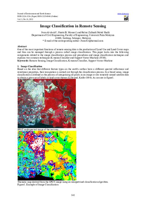 Image Classification in Remote Sensing 的图像结果