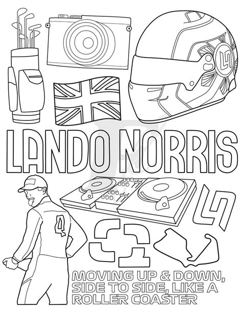 Lando Norris Formula 1 Colouring Sheet F1 Driver Coloring - Etsy Nederland en 2023 | Pilotes f1 ...