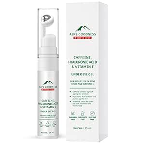 Alps Goodness Caffeine, Hyaluronic Acid & Vitamin E Under Eye Gel ...