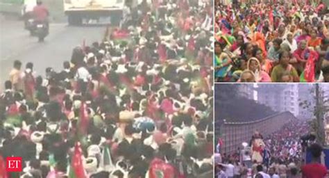 Farmers Protest: Tribal farmers march to Azad Maidan in Mumbai - The ...