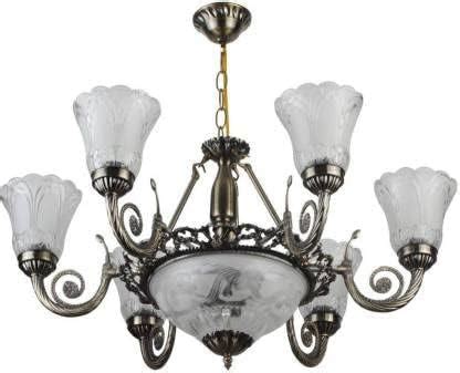 Buy Areezo Unique Design Chandelier with Engraved Transparent Glass ...