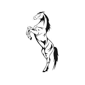 ISEE 360® Horse Rearing Jump Bike Stickers Scooter Compatible for Royal ...