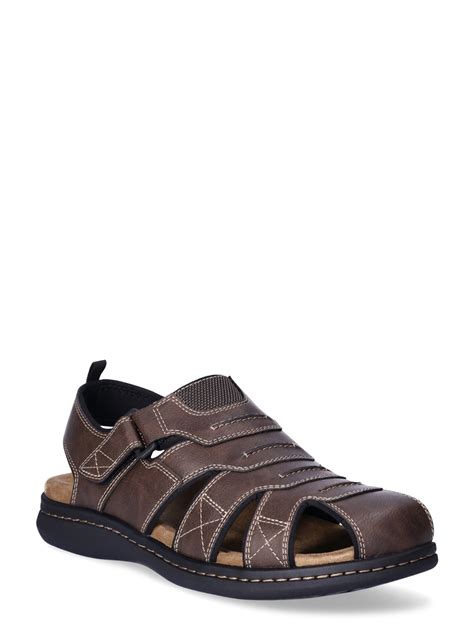 George Men's Comfort Closed Toe Sandals with Cushioned Footbed and ...