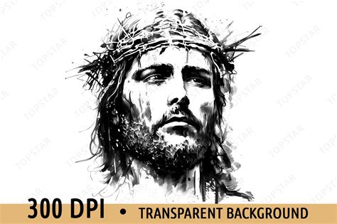 Jesus Christ Crown of Thorns Sketch Art Illustration par Topstar · Creative Fabrica