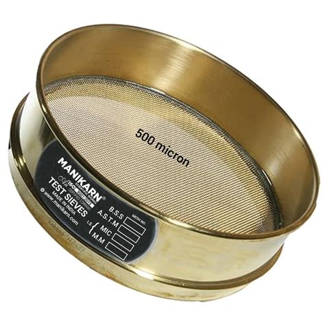 MANIKARN Test Sieve 8 inch (Diameter 200mm) 500 Micron Stainless Steel ...