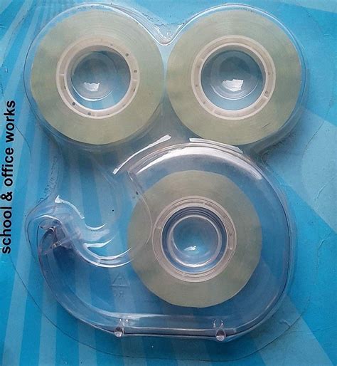 AR Tape Dispenser with 3 Clear Tapes (18mm x 33mtr) : Amazon.in: Office ...