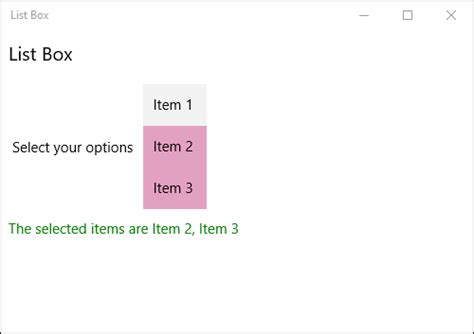 Image result for Python Windows within ListBox