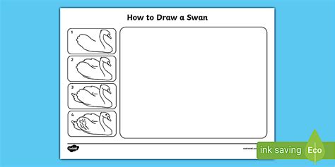 How to Draw a Swan Activity (teacher made) - Twinkl