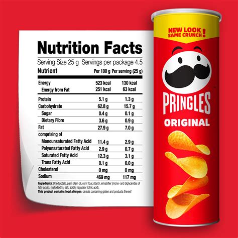 Pringles Nutrition Facts