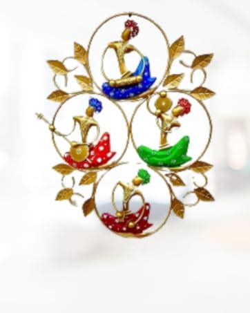 RSN 3 Legs Triangle Handcrafted and Handpainted Wooden Stool Cum Side ...