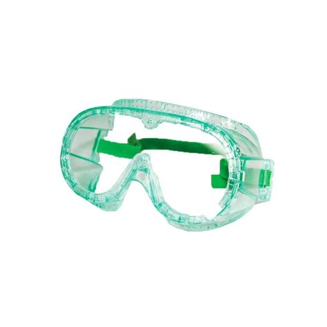 Sellstrom 880 Direct Vent Green Frame Safety Goggles, Clear Lens, ANSI ...