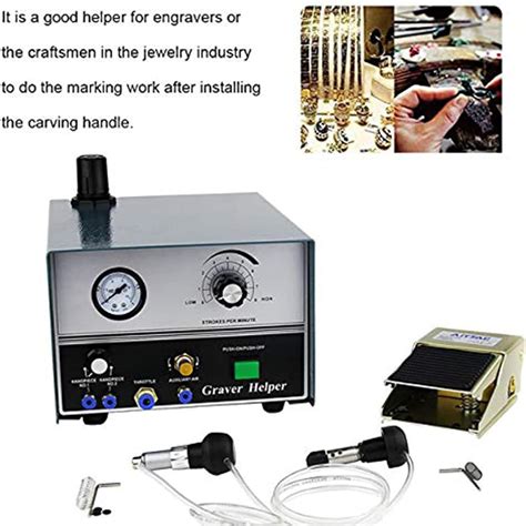 HENGCMM Dual-Head Pneumatic Jewelry Engraver Machine India | Ubuy
