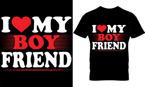 amo a mi novio. plantilla de diseño de camiseta de San Valentín ...