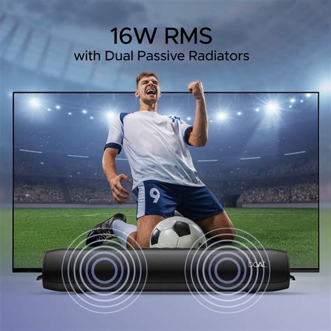 boAt Aavante Bar Groove - 16W RMS Bluetooth Soundbar with Dual Passive ...