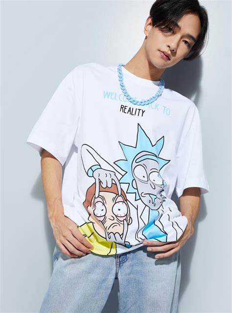 Buy URB_N Men Oversized Rick & Morty T-shirt Online at just Rs. 699.0 ...