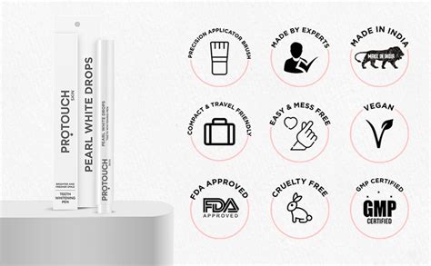 PROTOUCH Pearl White Drops | Teeth Whitening Pen Gel | Whiter Teeth ...