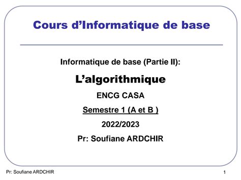 Image result for +Cour Algorithme ENC