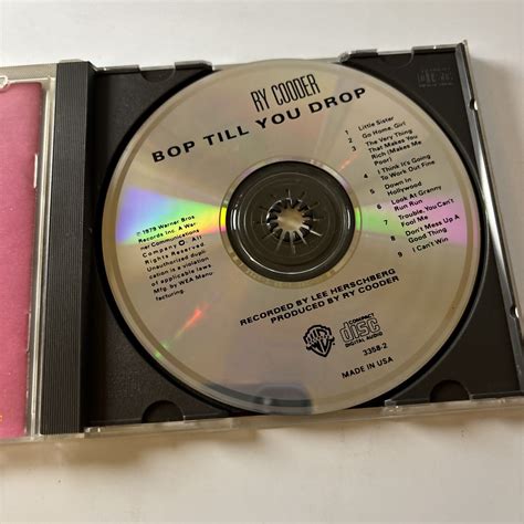 Ry Cooder - Bop Till You Drop (CD, 1979) – Retro Unit