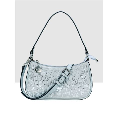 Buy ESBEDA Light Blue Color Dazzling Stud Sling Bag for Women Online