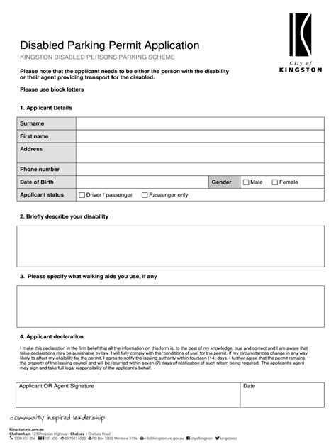 Disabled Parking Permit Application Form: Fill out & sign online | DocHub