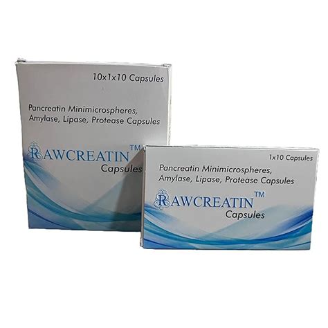 RAWCREATIN Pancreatin 300mg Capsules| Digestive Enzymes Capsules ...