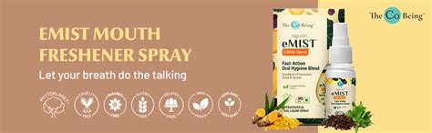 The Co Being eMIST Fast-Action Oral Hygiene Blend, Edible Mouth Spray ...
