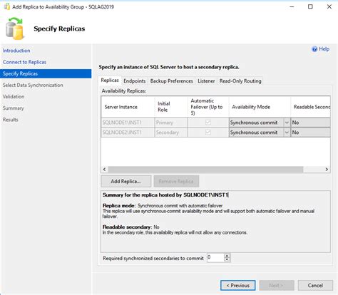 Adding Replica Node to SQL Server Availability Group 的图像结果