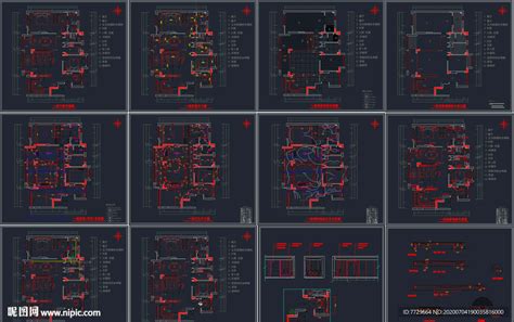 家装CAD全套标准施工图设计图__室内设计_环境设计_设计图库_昵图网nipic.com