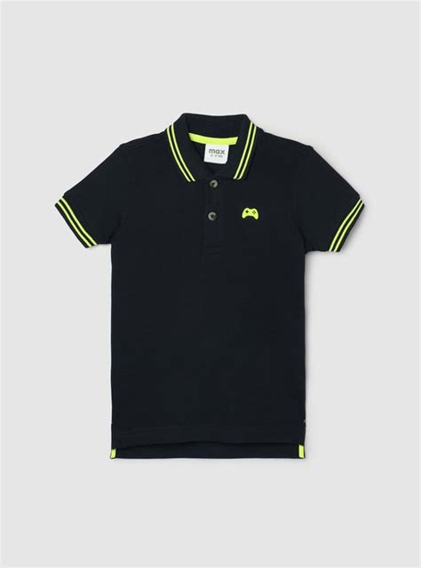 Buy Boys Contrast Tipping Polo T-shirt Online at just Rs. 299.0 ...