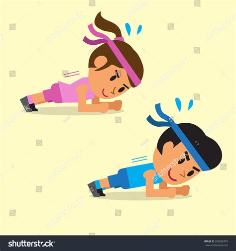 Image result for Plank Exercise Cartoon