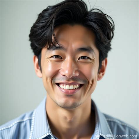 Japanese Man with Refreshing Face | Stable Diffusion Online