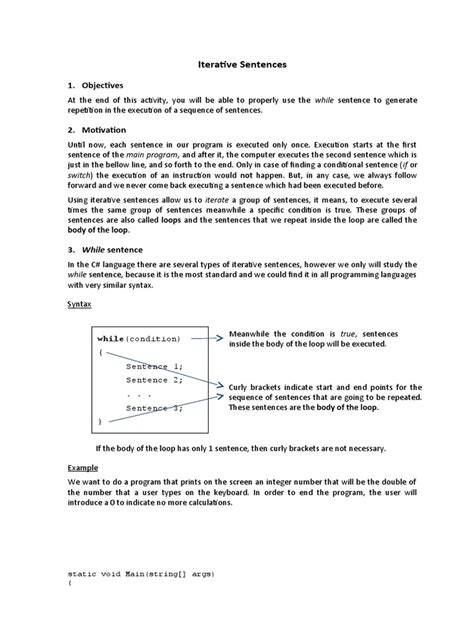 Image result for Example of Iterative Statement