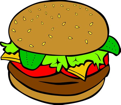 Plain Hamburger Clipart