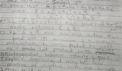Scalars and Vectors Problems! - Brainly.in