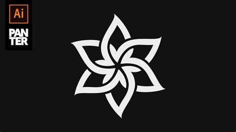 How to Make a Star Flower Logo | Adobe Illustrator Tutorial - YouTube