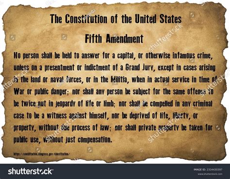 Fifth Amendment Photos, Images & Pictures | Shutterstock