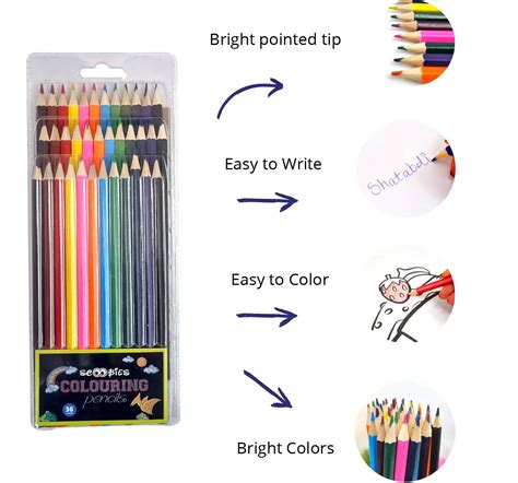 Scoobies Color Pencils Multicolour, 3Y+