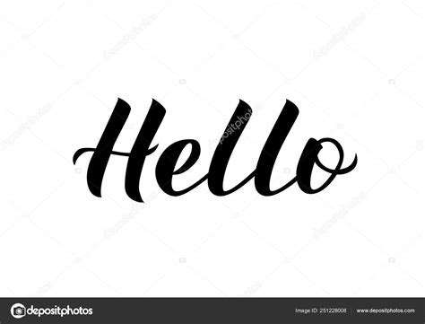 Image result for Hello Written