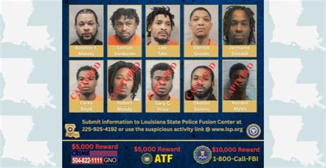 Louisiana Authorities Continue Search for Five Escaped Inmates, Arrest ...
