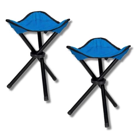 Kuber Industries Set of 2 Portable Stool for Travelling | Foldable ...