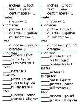 Image result for 4th Grade Math Conversions